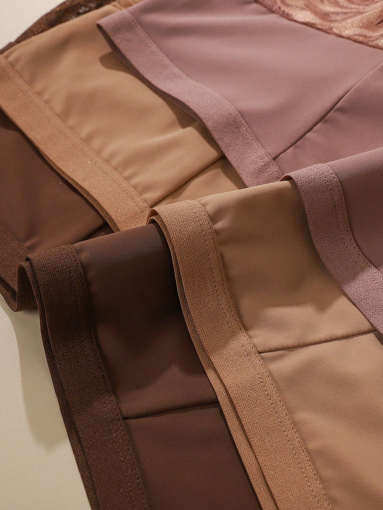 6pcs Pack - Plus Size Women's Breathable Comfortable Lace Patchwork Sexy Bikini Panties - Negative Apparel