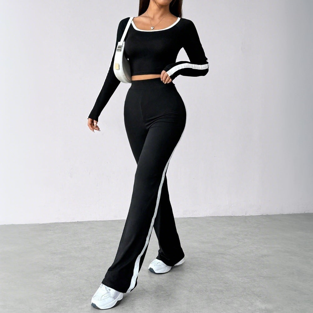 Striped Tee and Trouser Set