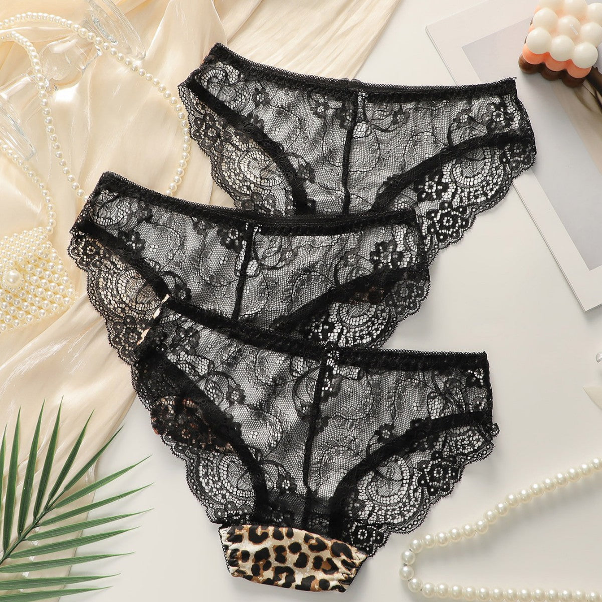 The Leopard Tease | Women's Leopard Print Mid-Rise Triangle Panties (3-Pack)