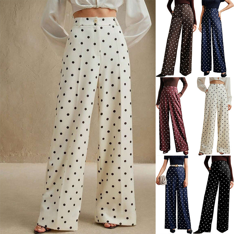 High Waist Wide Leg Trousers