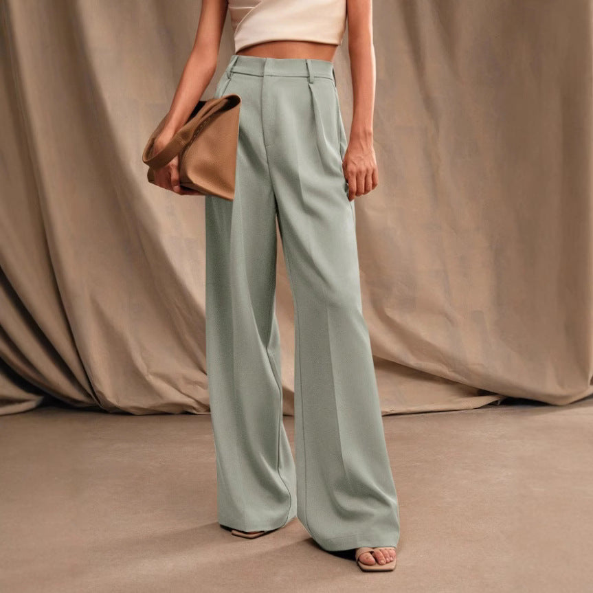 Loose Wide Leg Drape Trousers