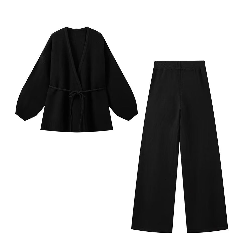 Knitted Top and Trouser Set