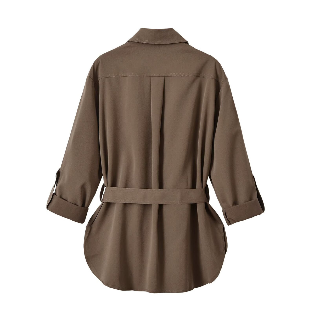 Adjustable Hem Longline Shirt