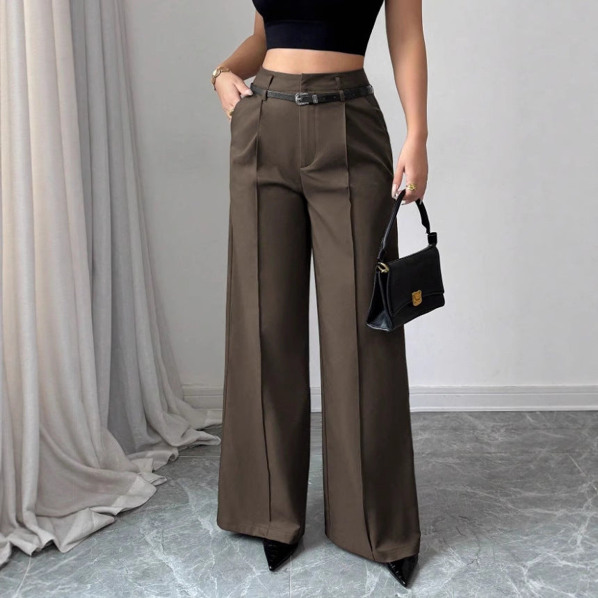 Loose Straight Leg Suit Trousers