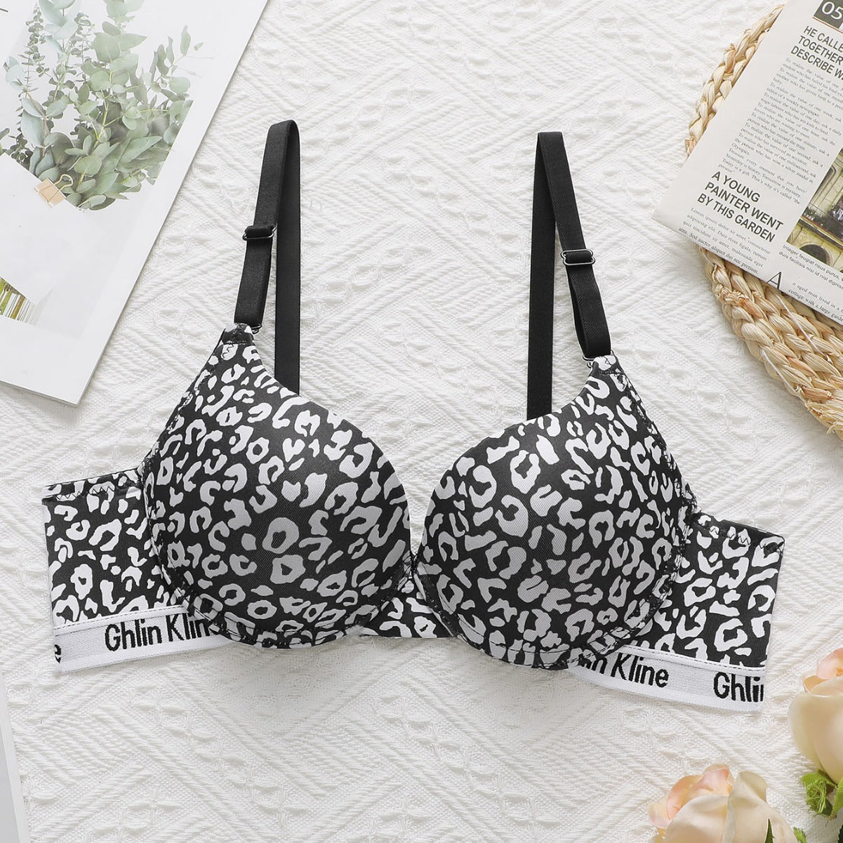The Zebra Charm | Women's Zebra Print Underwire Push-Up Bra