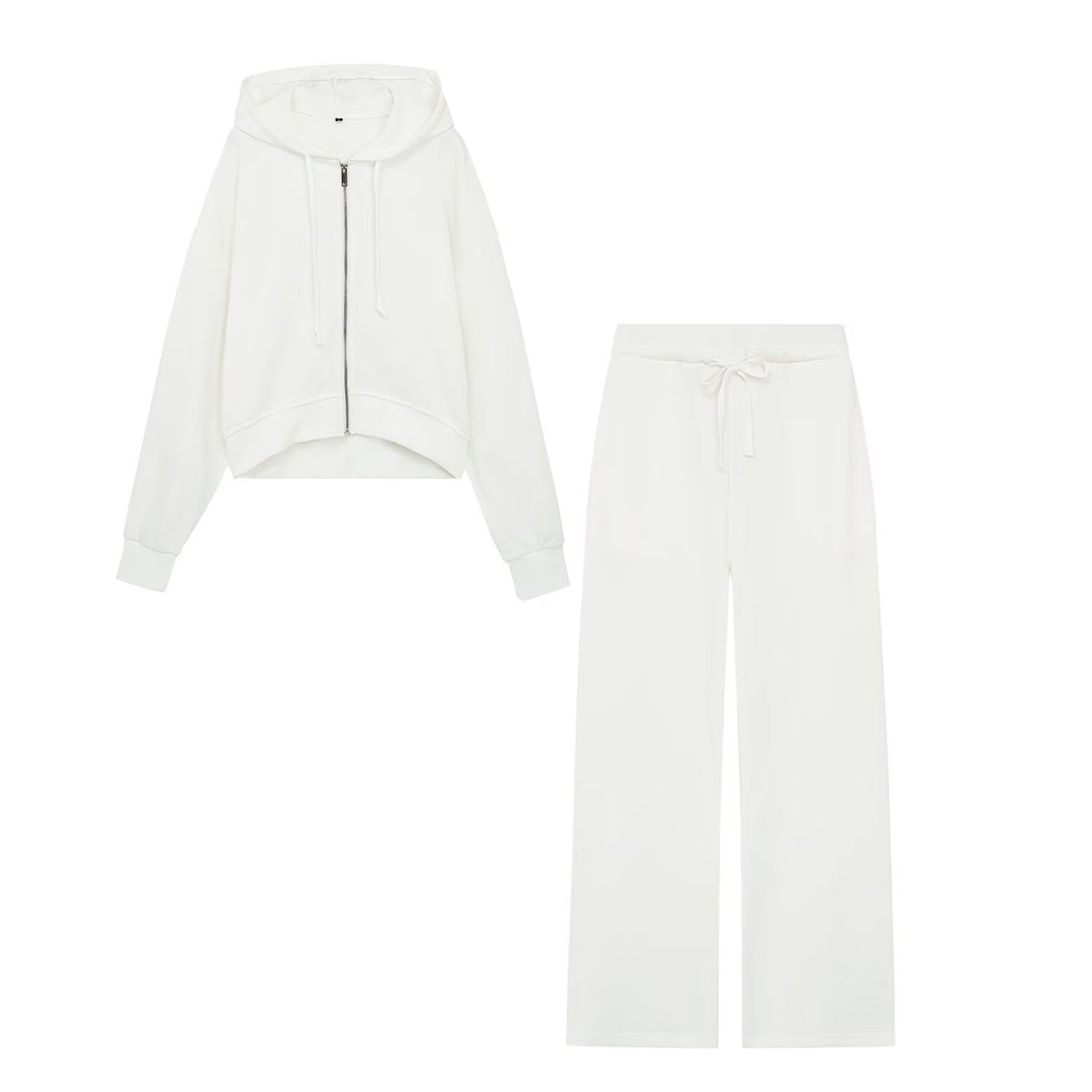Zip Hoodie and Flannel Trouser Set