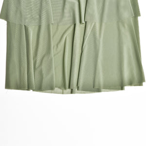 Spring and summer sling stitching dress tight pleated fishtail dress - Negative Apparel