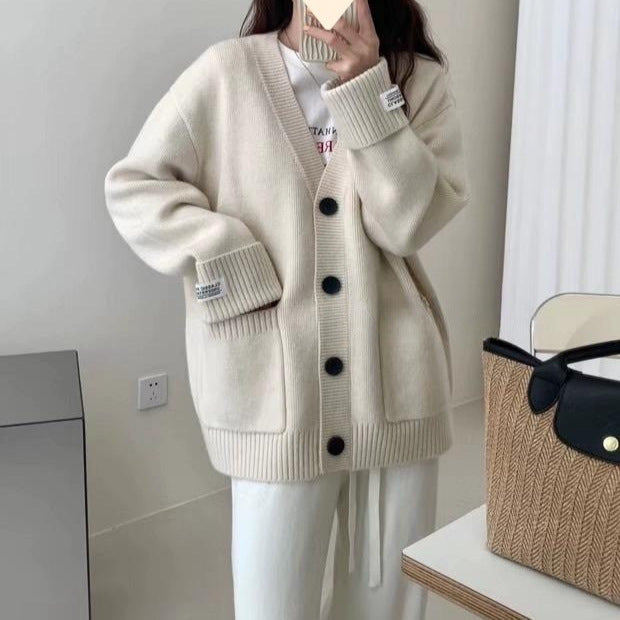 Patch Pocket Knit Cardigan