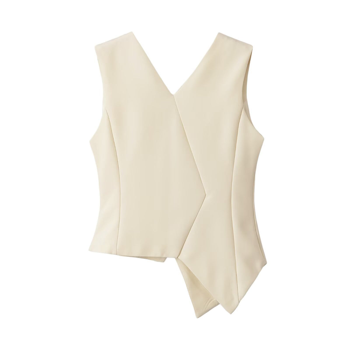 Asymmetric Hem Padded Gilet