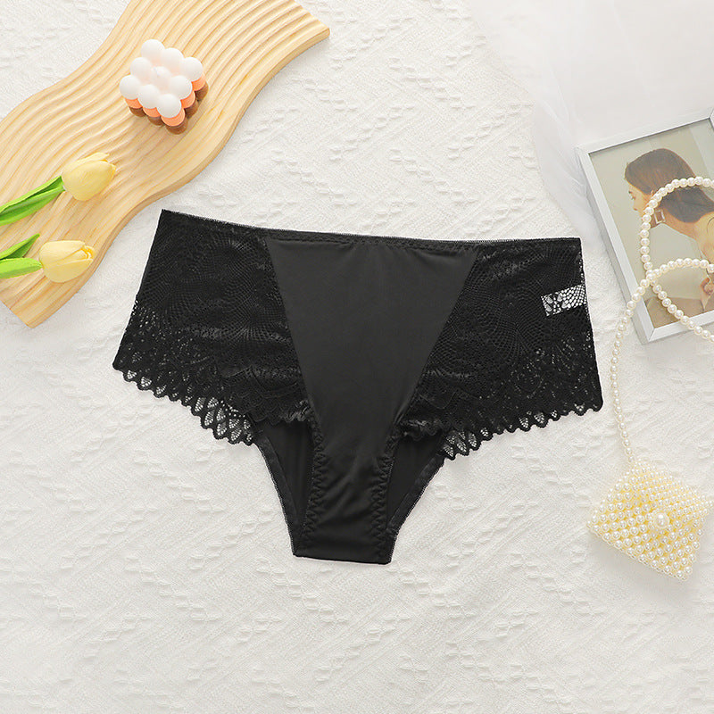 The Lace Sculpt | Women's Plus-Size Lace Mid-Rise Tummy Control Panties
