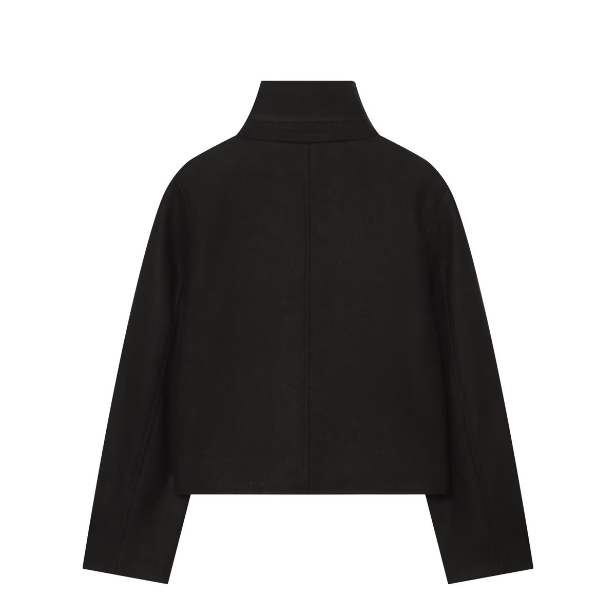 Funnel Neck Button Jacket