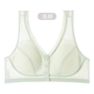 A - type thin front - opening mother breastfeeding bra without steel ring large size - Negative Apparel