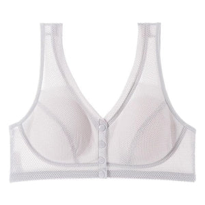 A - type thin front - opening mother breastfeeding bra without steel ring large size - Negative Apparel