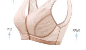 A - type thin front - opening mother breastfeeding bra without steel ring large size - Negative Apparel