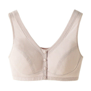 A - type thin front - opening mother breastfeeding bra without steel ring large size - Negative Apparel