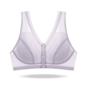 A - type thin front - opening mother breastfeeding bra without steel ring large size - Negative Apparel