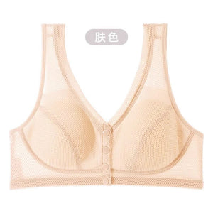 A - type thin front - opening mother breastfeeding bra without steel ring large size - Negative Apparel