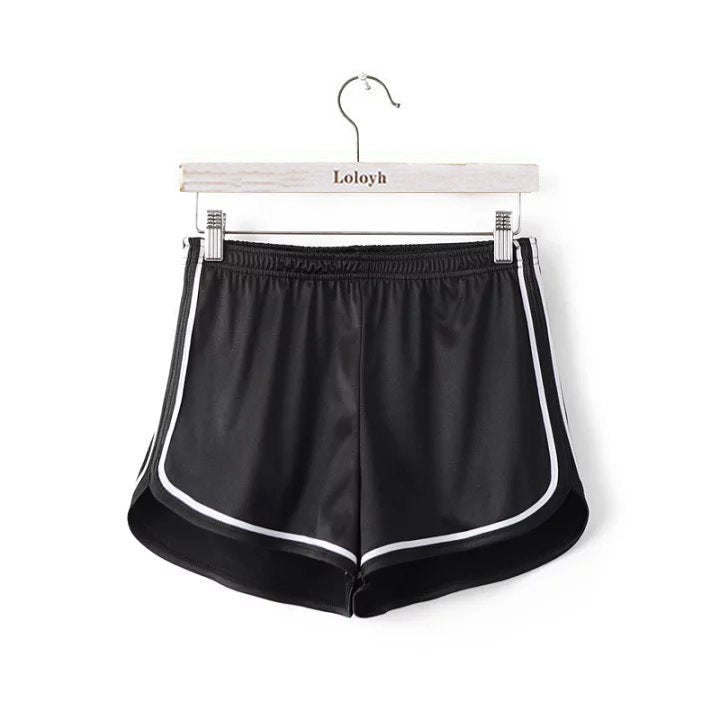 All - match Smooth Elastic High Waist Women Sports Shorts - Negative Apparel