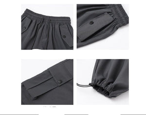 American overalls women's pants spring and autumn new loose and thin Spice girl straight sweatpants loose wide - leg casual sweatpants - Negative Apparel