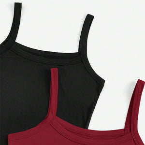 American style sxy solid color suspender dress - Negative Apparel