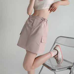 American workwear skirt for women, new summer style, slim design, hip skirt, high waist, small size, A - line short skirt - Negative Apparel