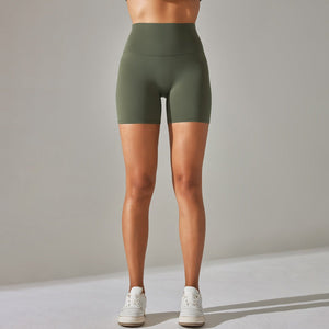 Aura Brushed Yoga Shorts | Velvety. Vivid. Victorious. - Negative Apparel