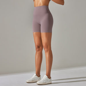 Aura Brushed Yoga Shorts | Velvety. Vivid. Victorious. - Negative Apparel