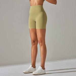 Aura Brushed Yoga Shorts | Velvety. Vivid. Victorious. - Negative Apparel