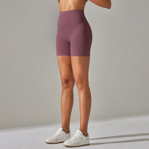 Aura Brushed Yoga Shorts | Velvety. Vivid. Victorious. - Negative Apparel