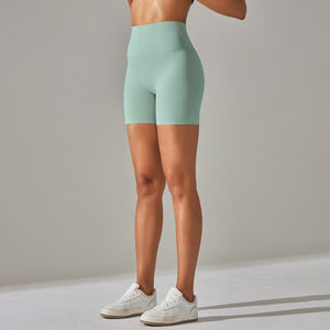 Aura Brushed Yoga Shorts | Velvety. Vivid. Victorious. - Negative Apparel