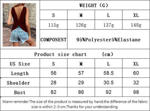 Backless V - Neck Waffle T-Shirt Vest - Negative Apparel