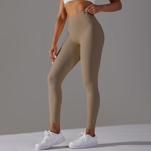 Bare Glow 9/10 Leggings | Seamless. Sculpted. Serene. - Negative Apparel