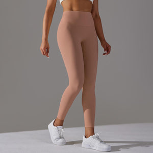 Bare Glow 9/10 Leggings | Seamless. Sculpted. Serene. - Negative Apparel