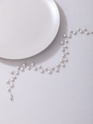 Bead Decor Choker - Negative Apparel