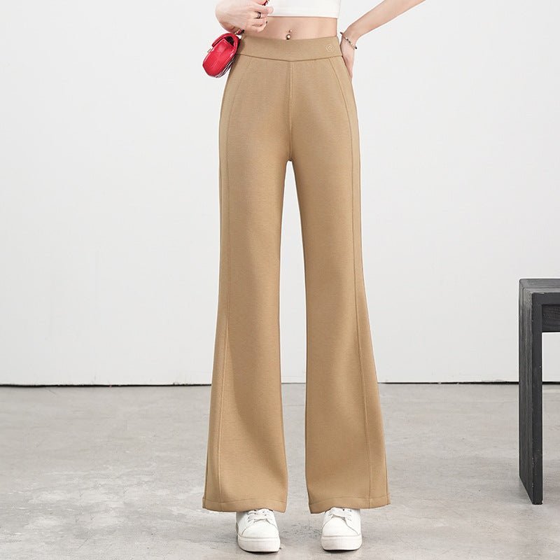 Black Lulu, the same micro - pull pants 2025 women's spring new high - waisted slim - fitting casual pants for children - Negative Apparel