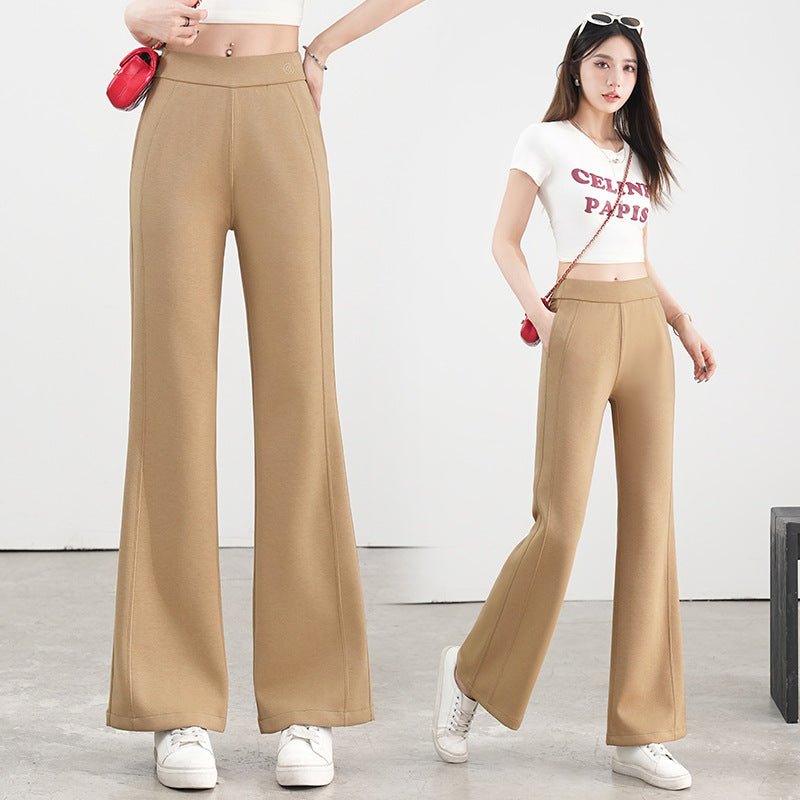 Black Lulu, the same micro - pull pants 2025 women's spring new high - waisted slim - fitting casual pants for children - Negative Apparel