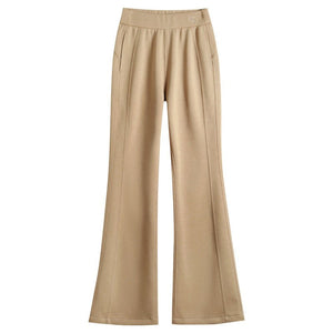 Black Lulu, the same micro - pull pants 2025 women's spring new high - waisted slim - fitting casual pants for children - Negative Apparel