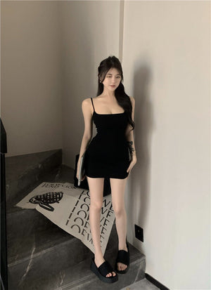 Blue sxy suspender dress women's summer 2025 sleeveless cami dress - Negative Apparel