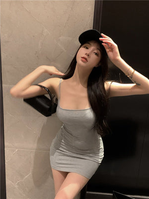 Blue sxy suspender dress women's summer 2025 sleeveless cami dress - Negative Apparel