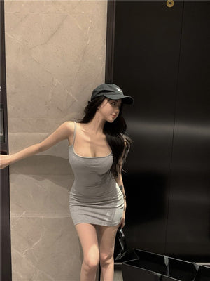 Blue sxy suspender dress women's summer 2025 sleeveless cami dress - Negative Apparel