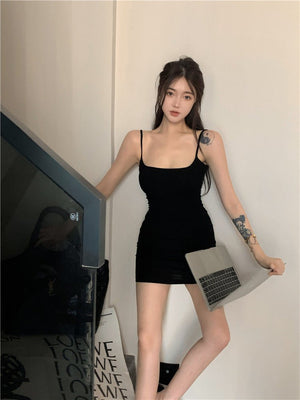 Blue sxy suspender dress women's summer 2025 sleeveless cami dress - Negative Apparel