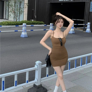 Blue sxy suspender dress women's summer 2025 sleeveless cami dress - Negative Apparel