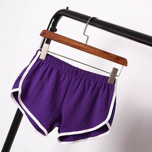 Breathable Sports Shorts, Solid Color Hot Pants Shorts - Negative Apparel