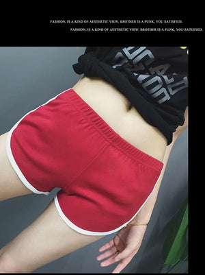 Breathable Sports Shorts, Solid Color Hot Pants Shorts - Negative Apparel