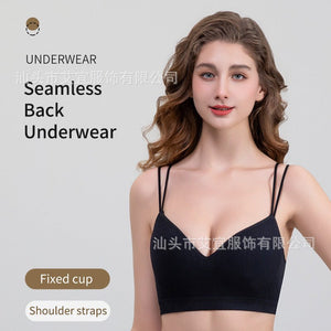 Buckle - Free Bra for Women β Thin Strap, Breathable, Comfortable, Wireless Sports Primer Underwear - Negative Apparel