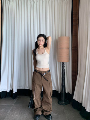 Camisole vest for women summer new pure desire style outer wear sleeveless slim sexy inner wear top bottoming shirt for women - Negative Apparel