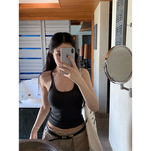 Camisole vest for women summer new pure desire style outer wear sleeveless slim sexy inner wear top bottoming shirt for women - Negative Apparel