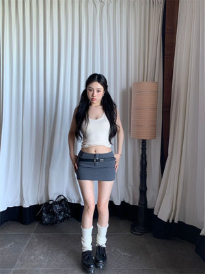 Camisole vest for women summer new pure desire style outer wear sleeveless slim sexy inner wear top bottoming shirt for women - Negative Apparel