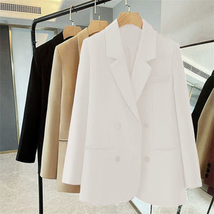 Casual Double Breasted Buttoned Blazer for Women - Negative Apparel