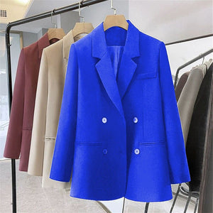 Casual Double Breasted Buttoned Blazer for Women - Negative Apparel
